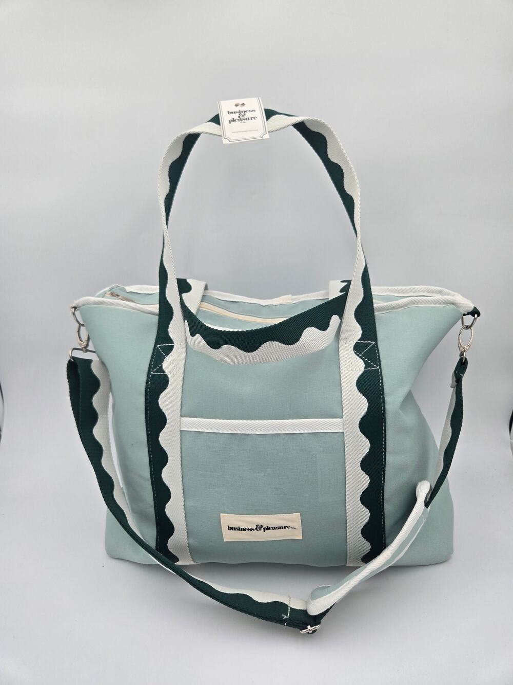 Business Pleasure Holiday Cooler Tote Riviera Green Insulated NWT